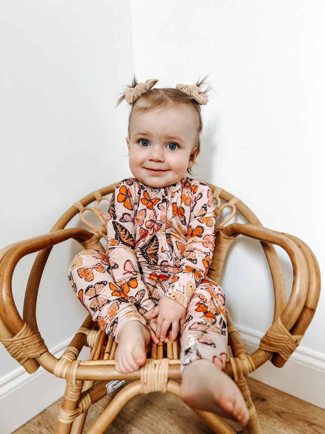 BUTTERFLY | ZIP ROMPER